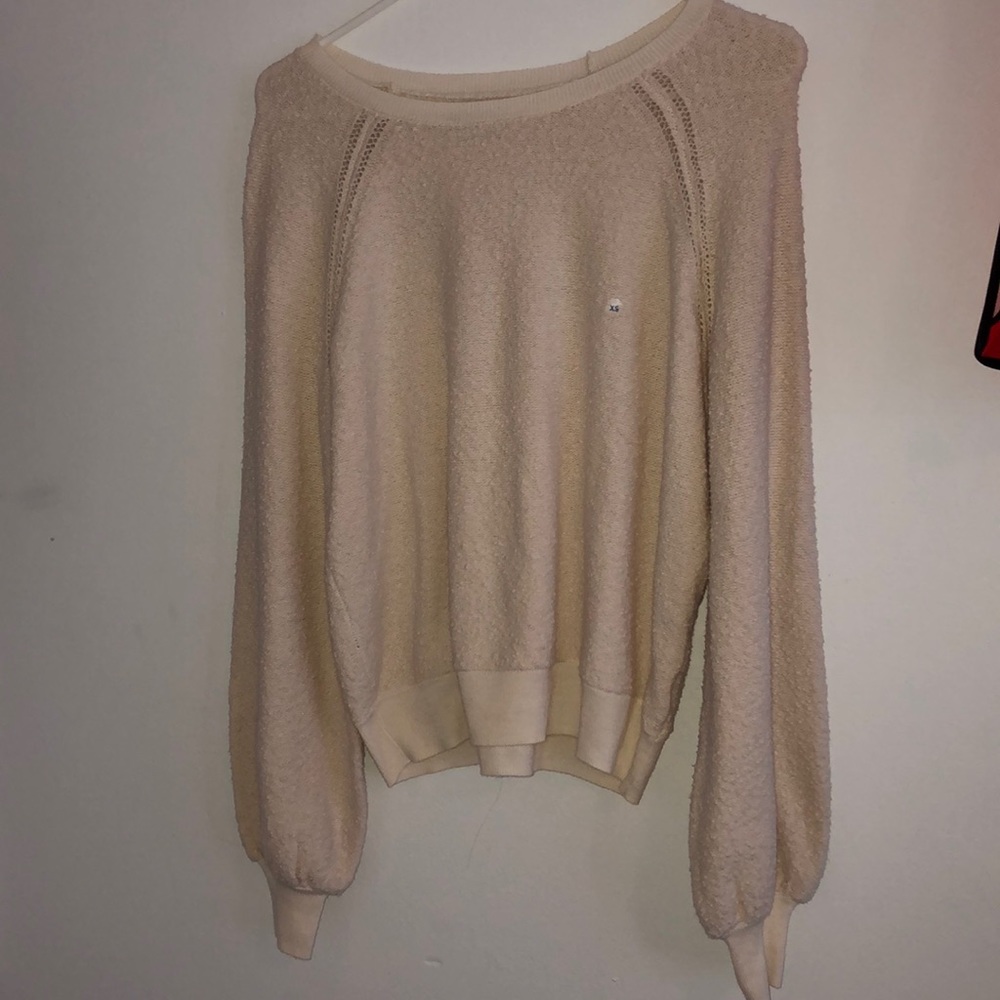 AEO cream sweater